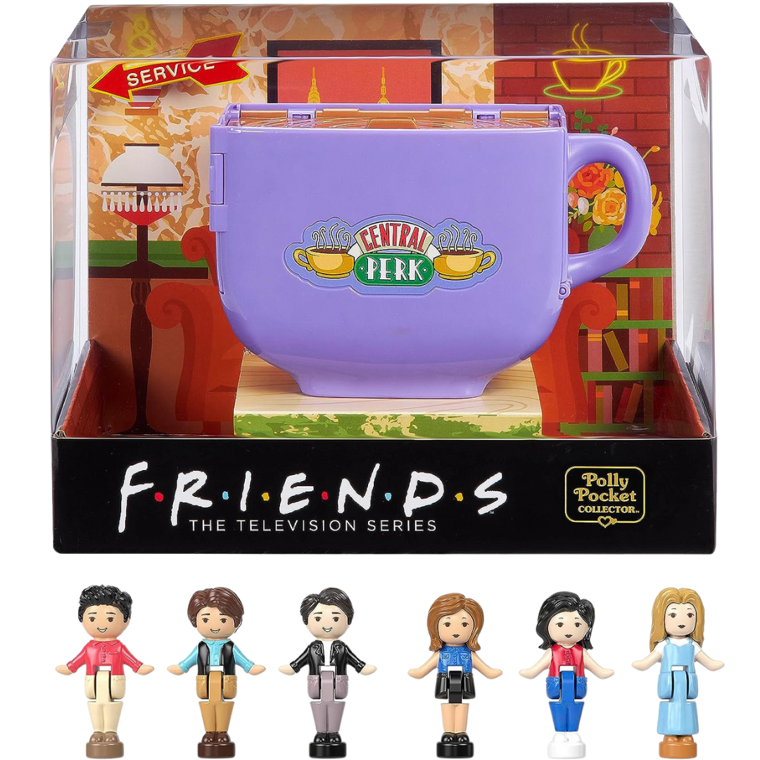 Polly Pocket Playset: Friends Compact With 6 Dolls and 9