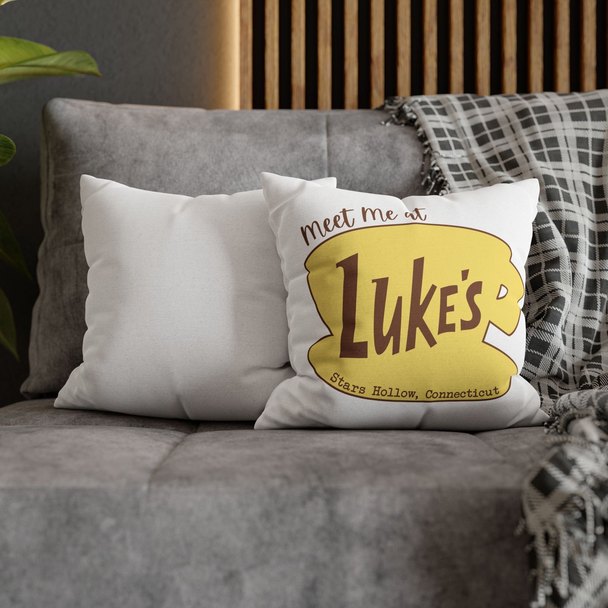 Meet Me at Luke's Pillow Cover