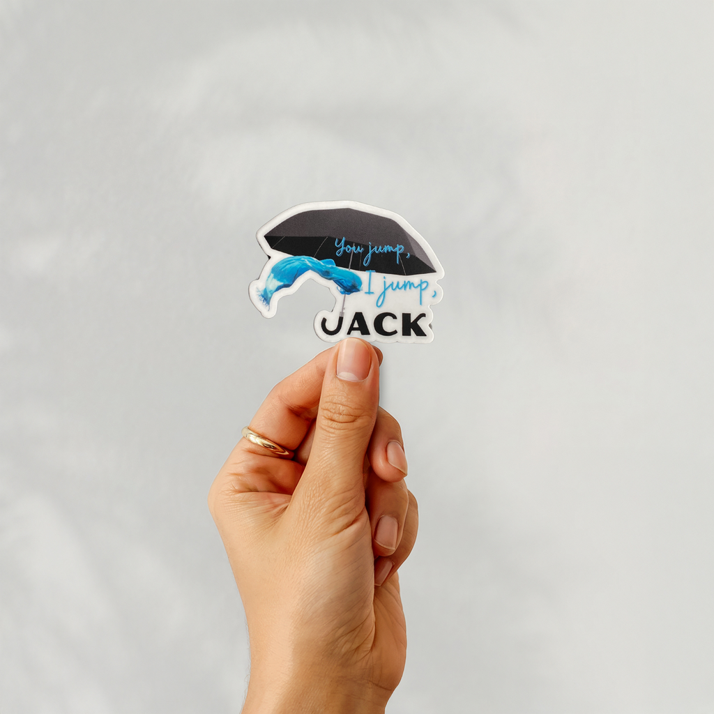 V Jump Sticker You Jump I Jump Jack Sticker – Dragonfly Merch Co.