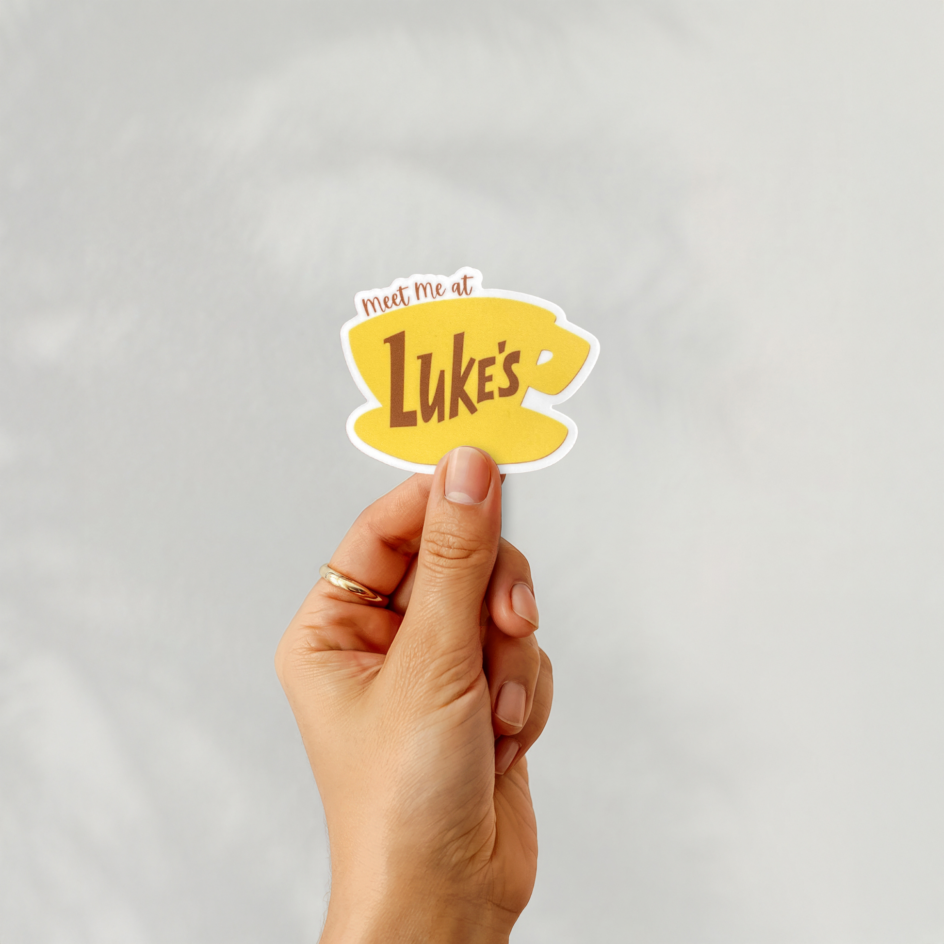 Meet Me at Luke's Sticker