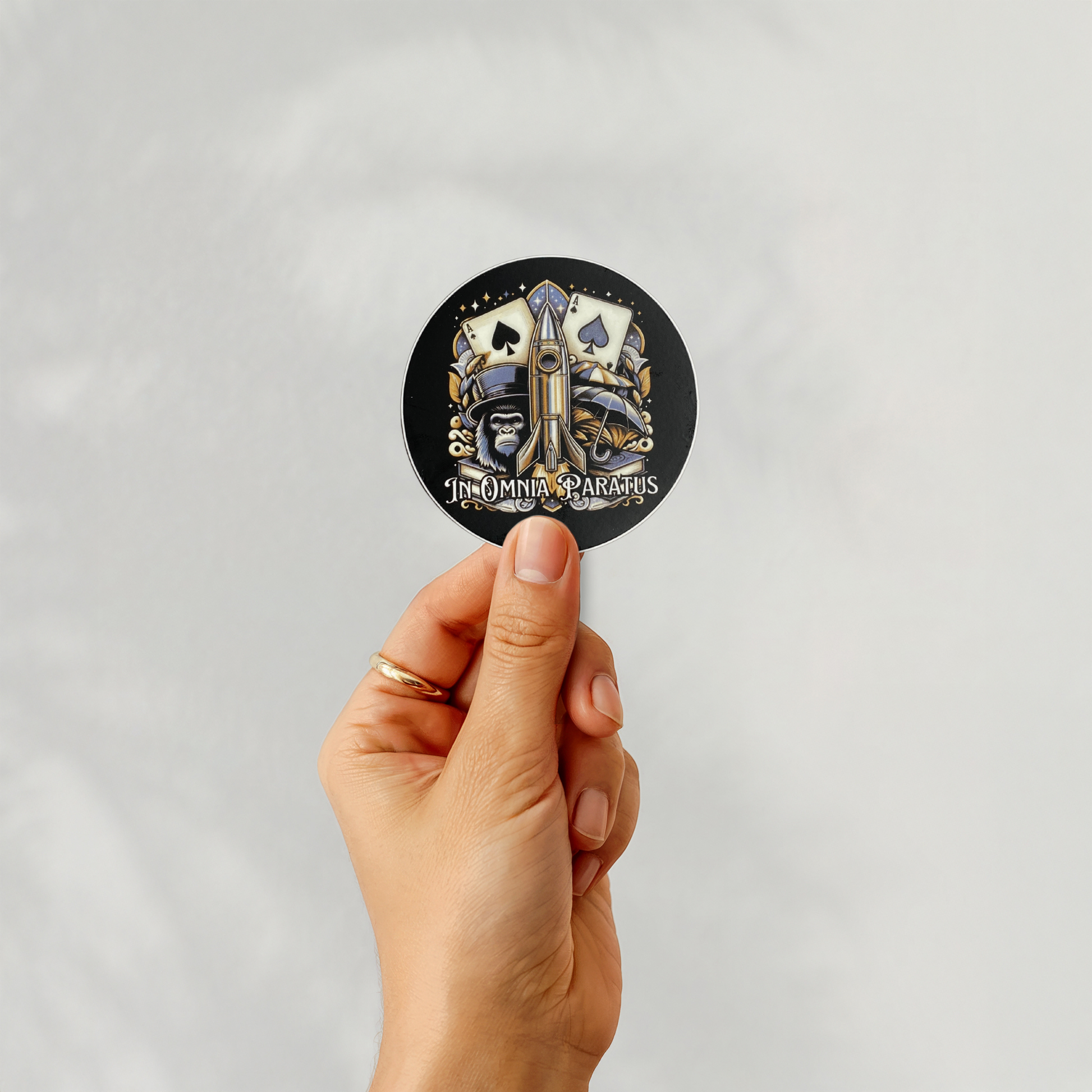 In Omnia Paratus Sticker