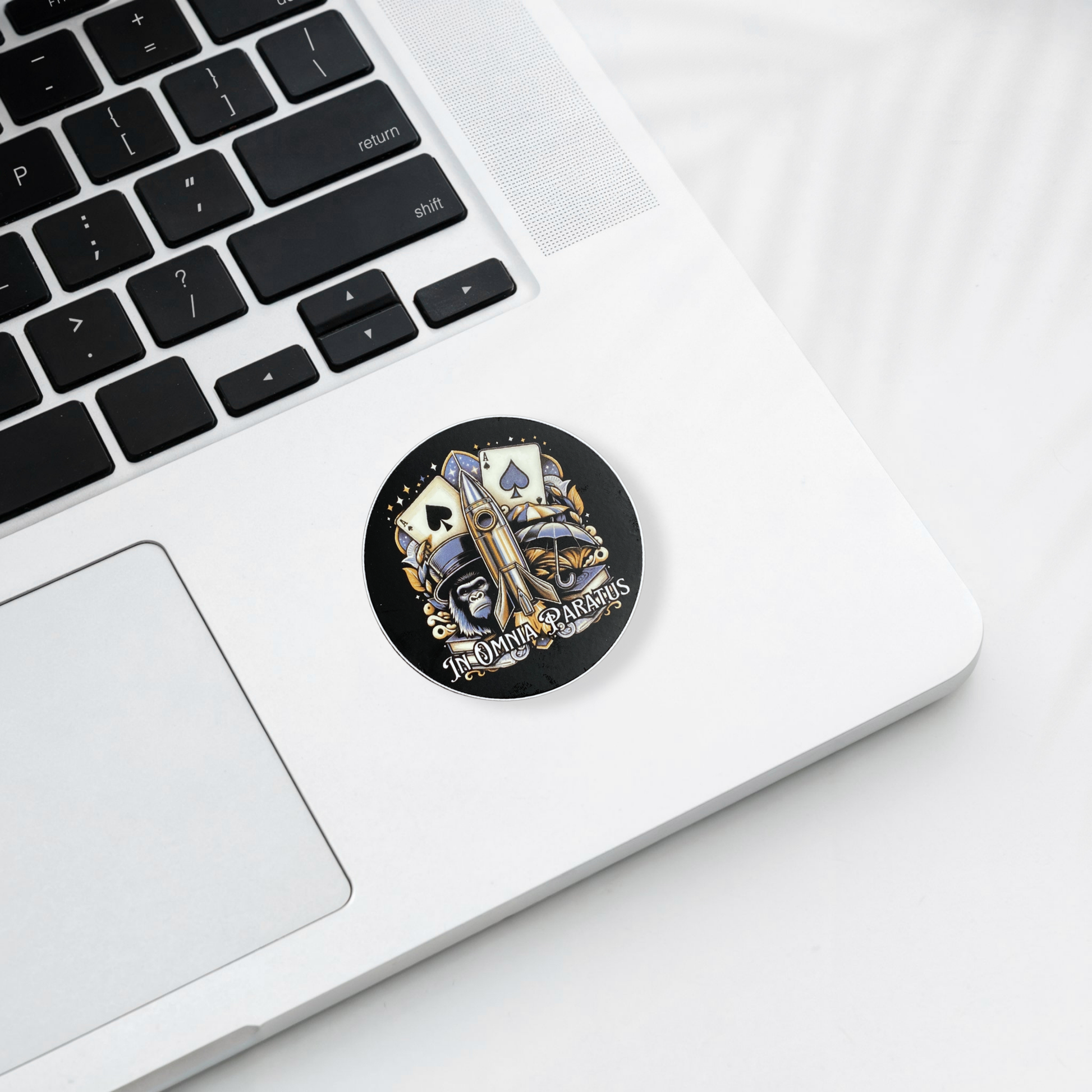 In Omnia Paratus Sticker