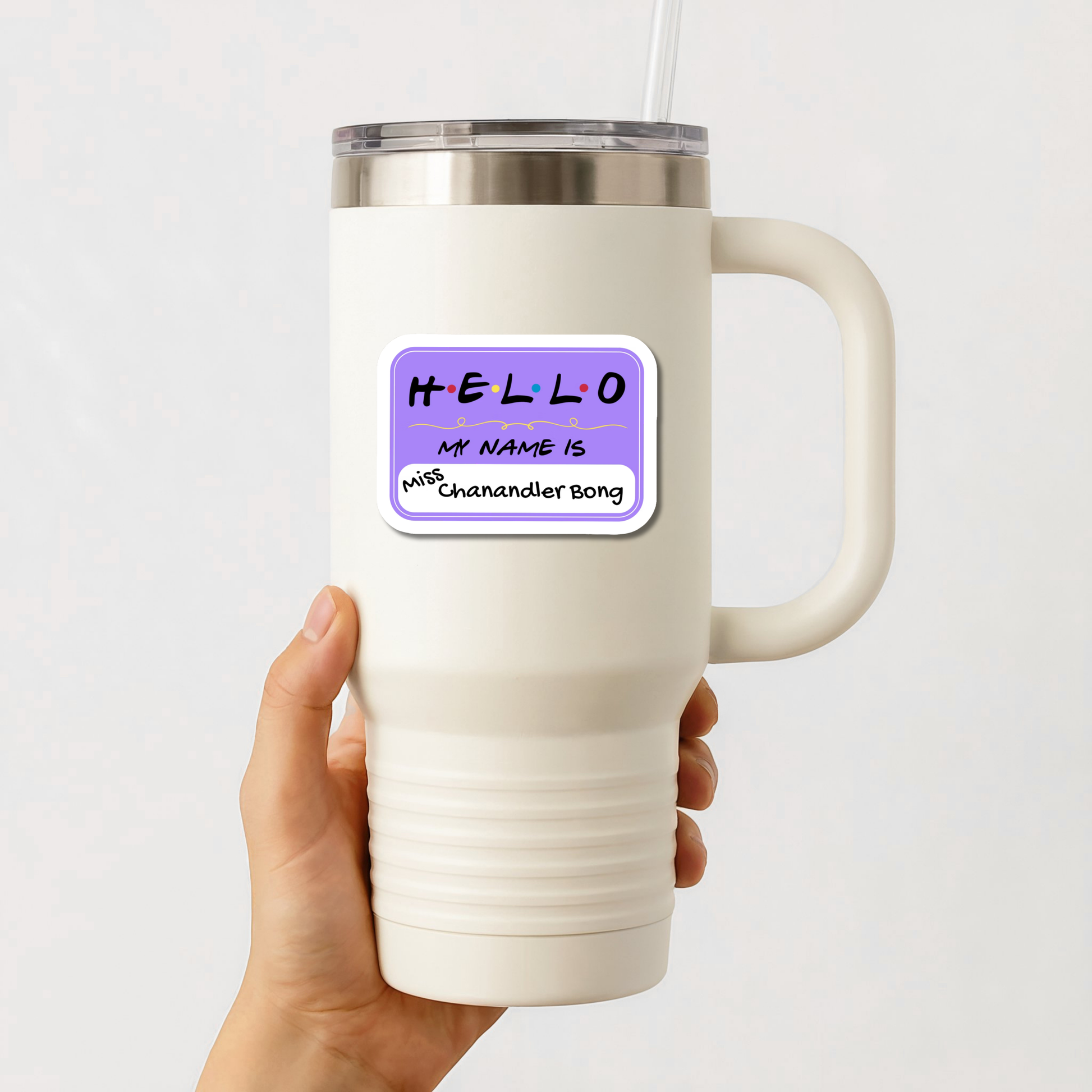 Miss Chanandler Bong Sticker