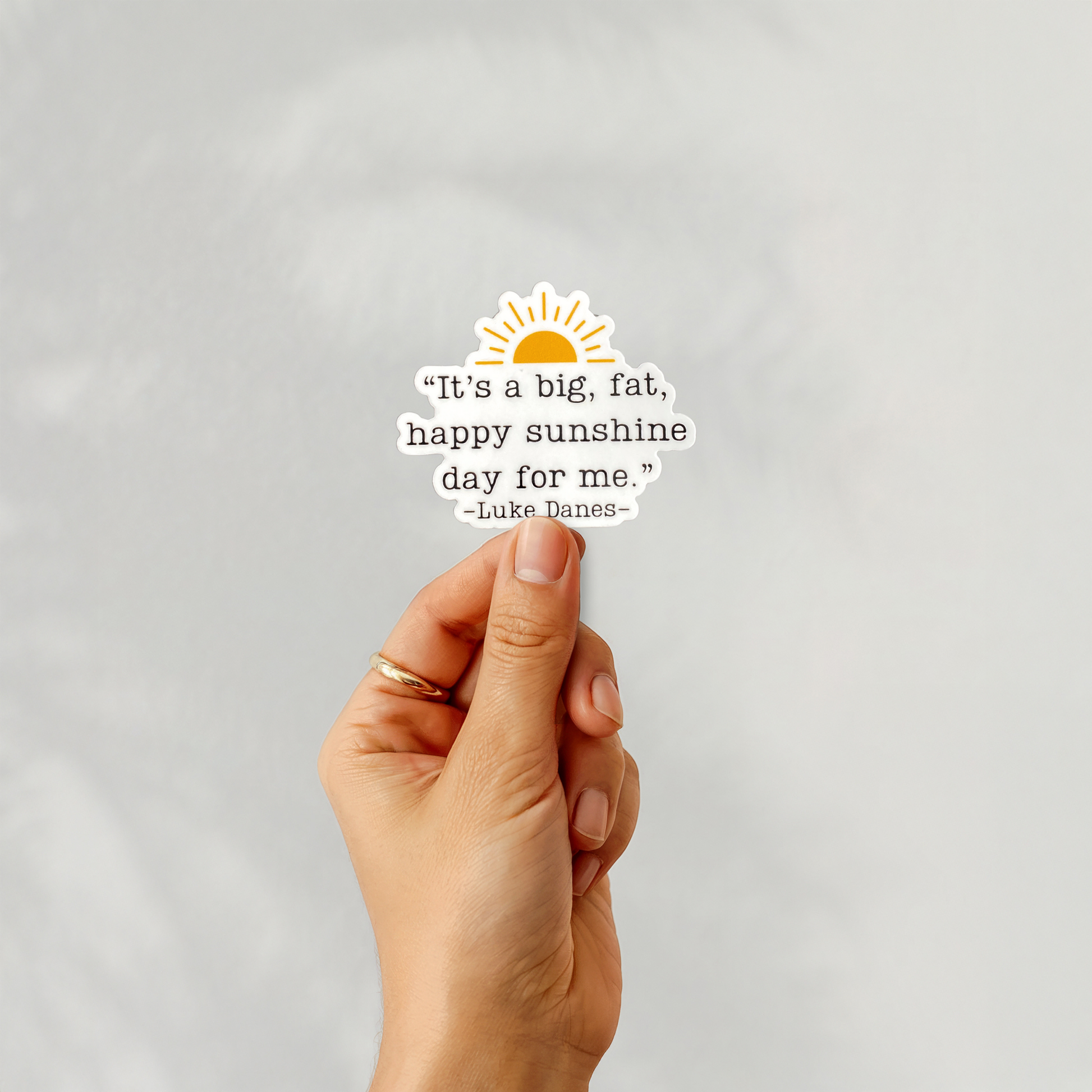 Luke's Quote Sticker