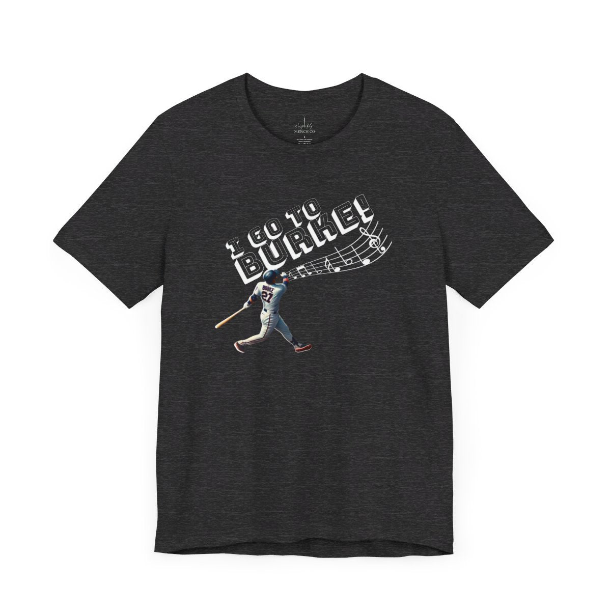 I Go To Burke White Collar Tee