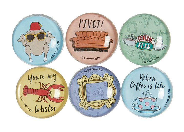 Friends: Glass Magnet Set (Set of 6)