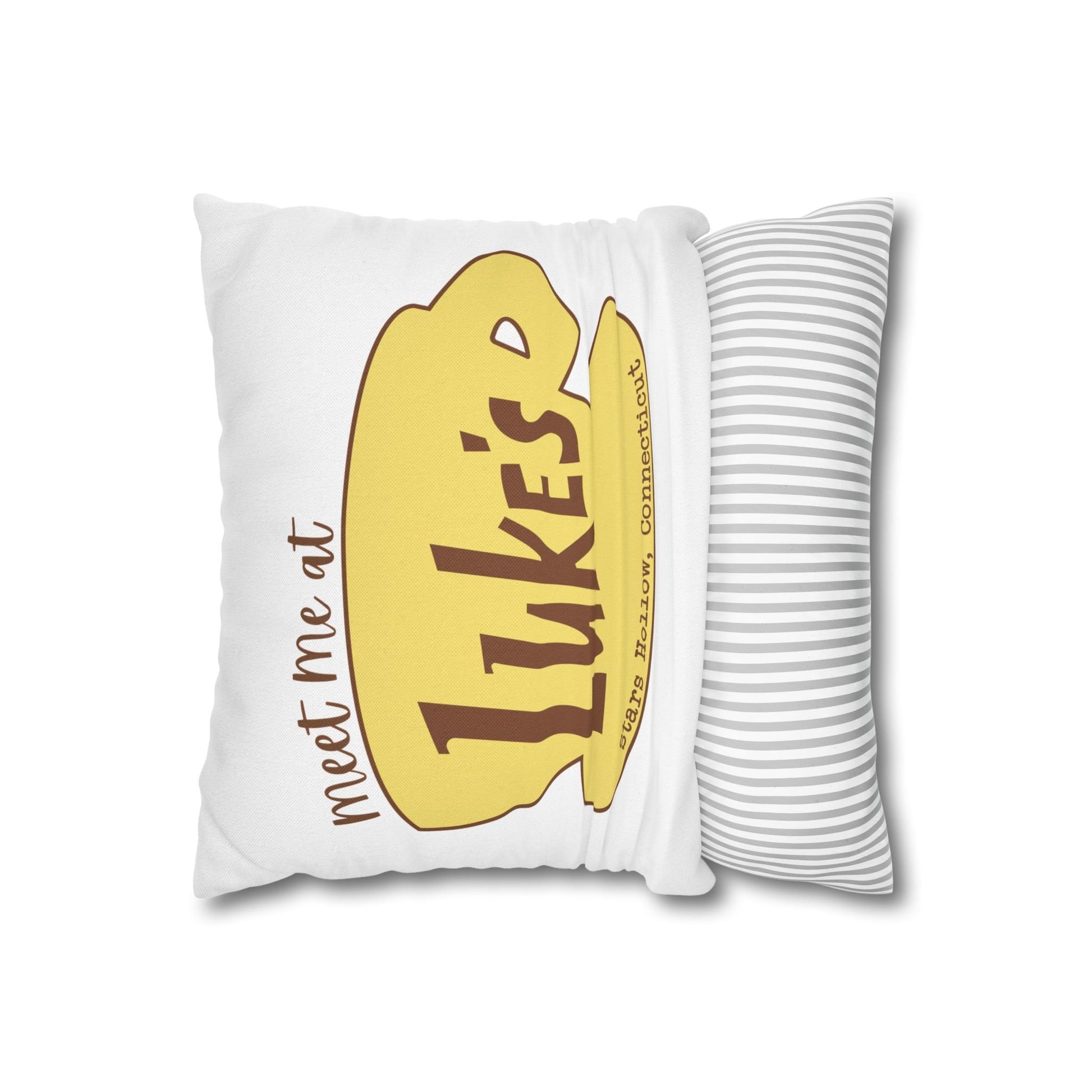 Meet Me at Luke's Pillow Cover