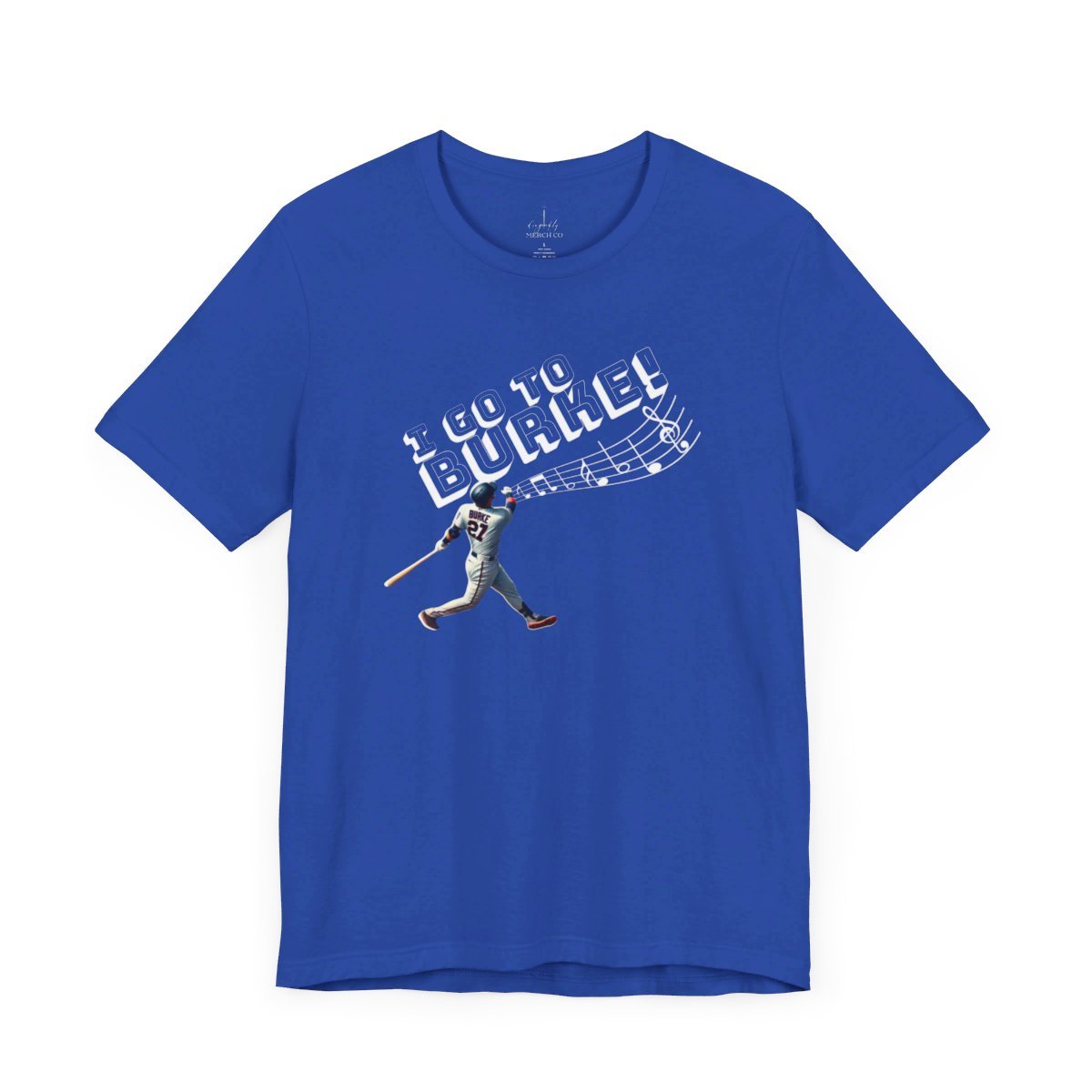 I Go To Burke White Collar Tee