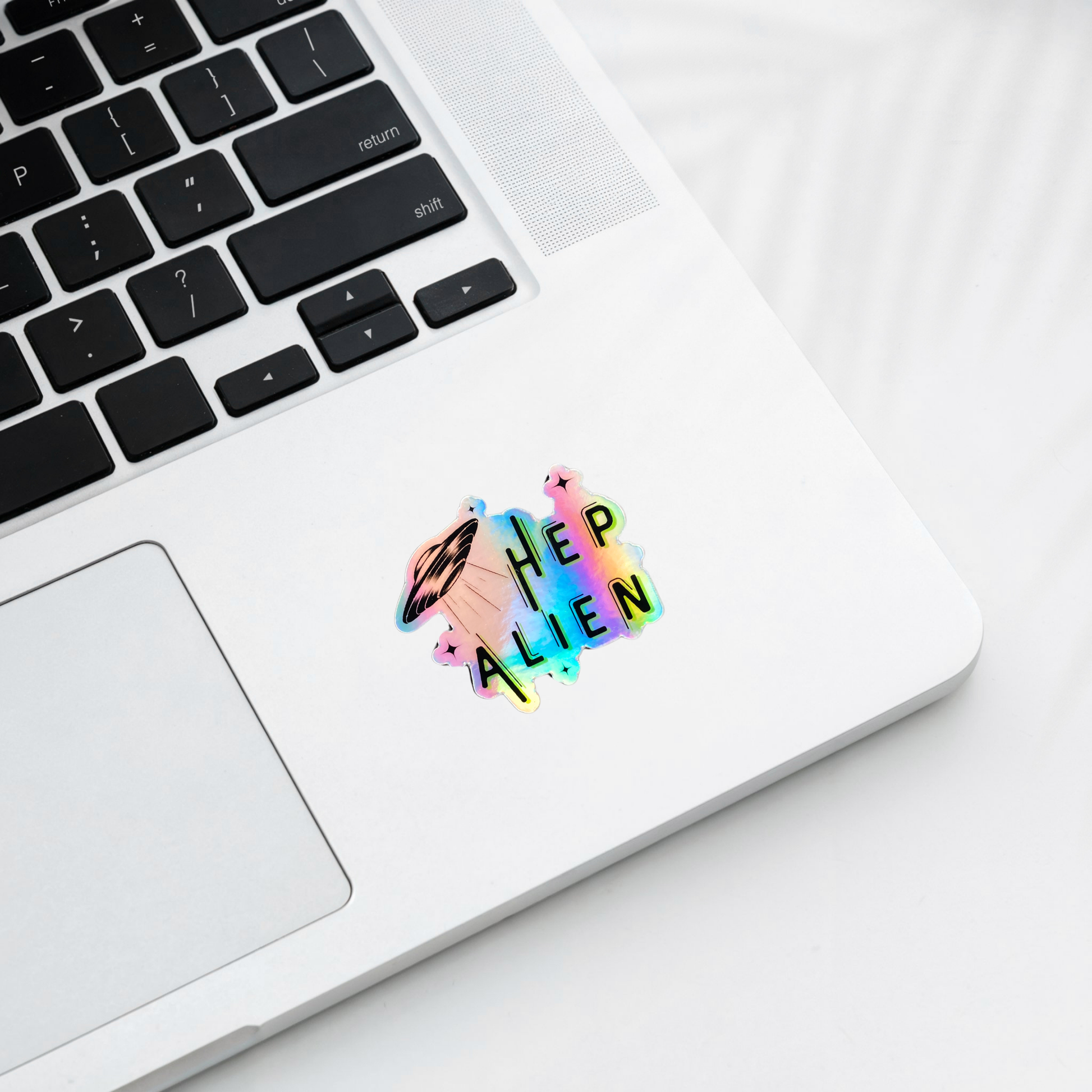 Hep Alien Holographic Sticker