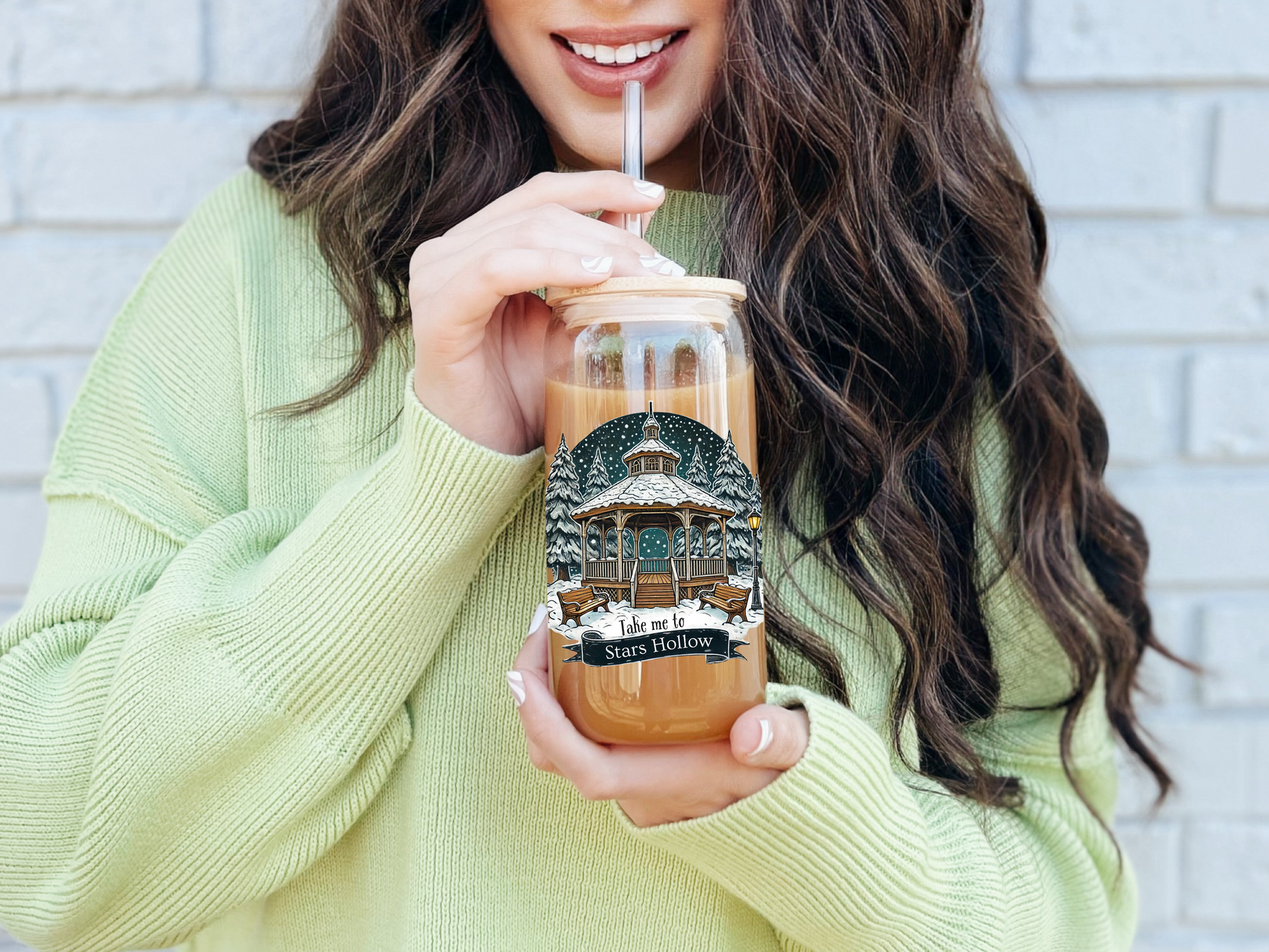 Take Me to Stars Hollow Glass Tumbler