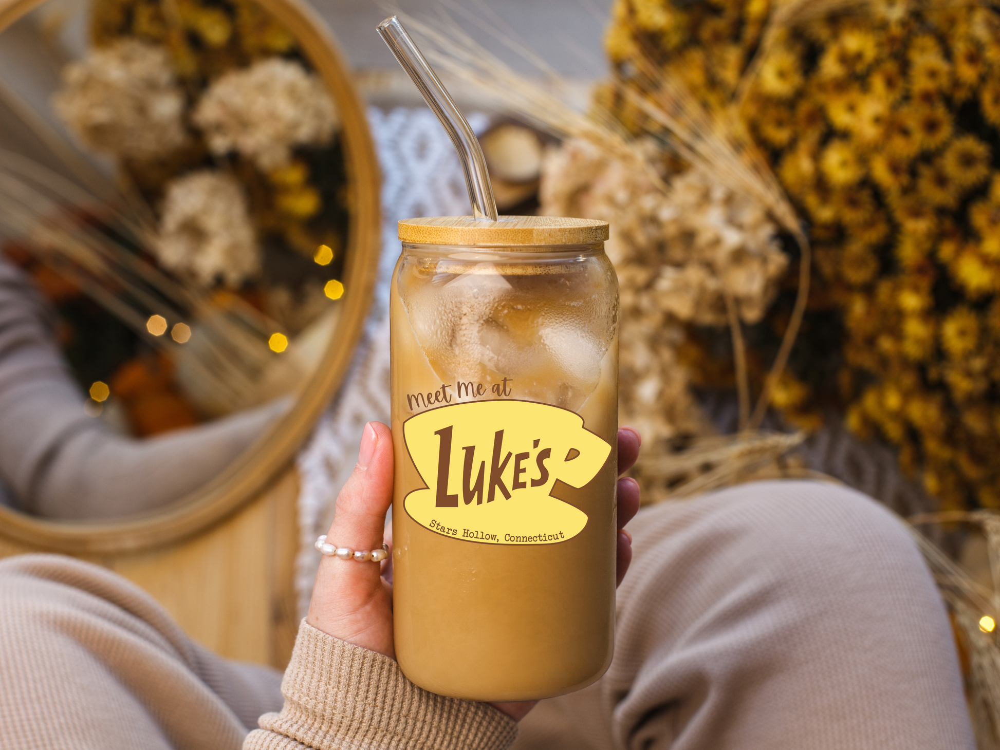 Meet Me at Luke's Glass Tumbler