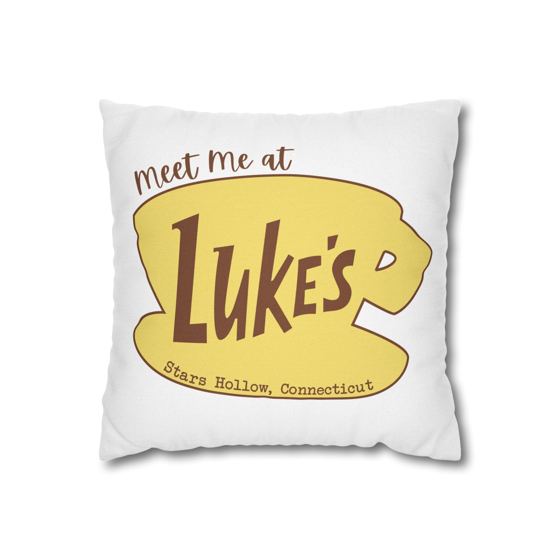 Meet Me at Luke's Pillow Cover