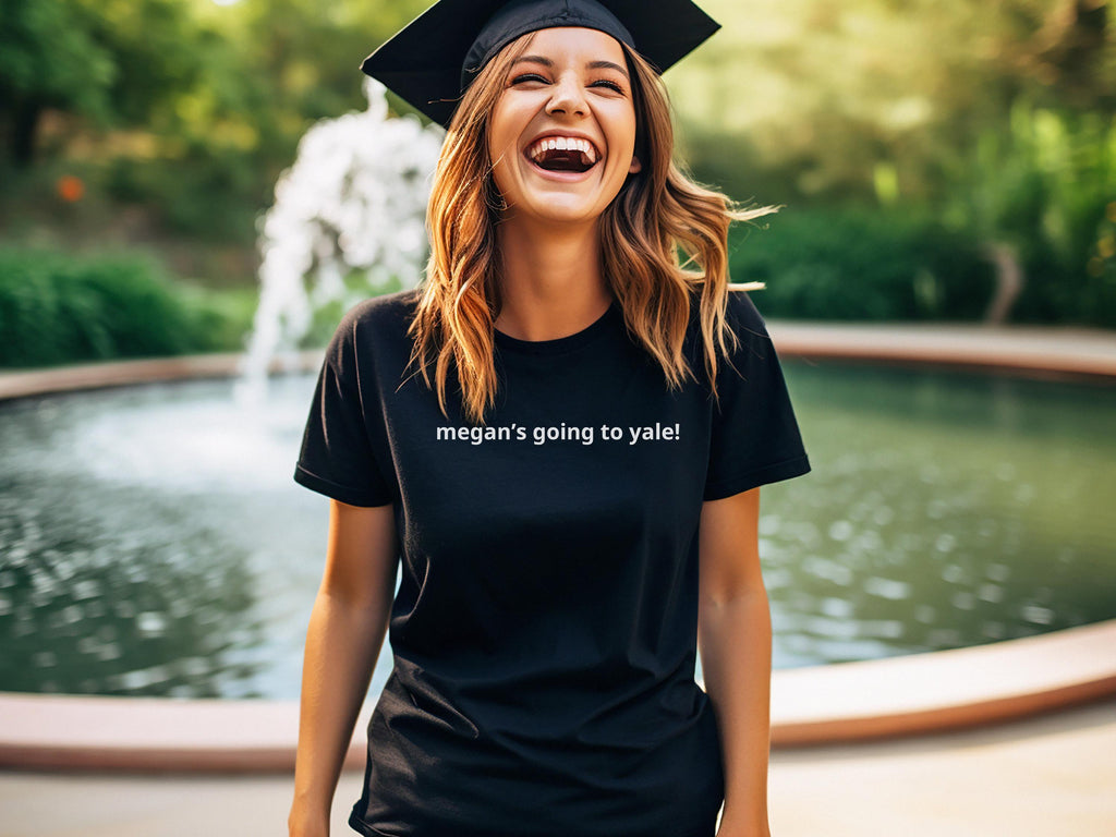 Rory's Going to Yale Custom Grad Tee